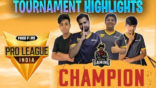 FFPL CHAMPION || TOURNAMENT HIGHLIGHTS || TOTAL GAMING ESPORTS || TG-MAFIABALA