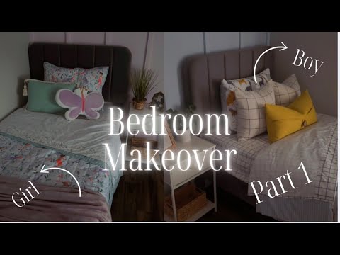 Shared Kids Bedroom Makeover Part 1 | Boy and Girl Bedroom Makeover