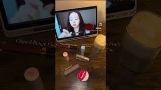 GRWM ~ Lip products edition 💕watching @TheFreezia  #satisfying #skincare #beauty #aesthetic #fyp