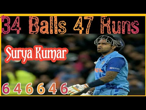 Indian Batsman Surya Kumar 34 Balls 47 Runs