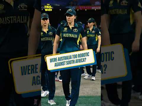 Was Australia too robotic against South Africa?