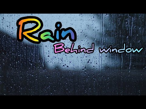 rain sounds outside window