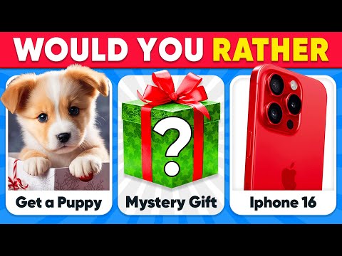 Would You Rather…? MYSTERY Gift 🎅🎄🎁 CHRISTMAS Edition | Quiz Kingdom