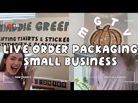 MGTV Live Order Packaging for my Small Business. Real time no edits, calming Maddie Green TV