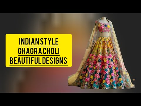 most aesthetic bright colours sharara maxi designs|| top  ghagra chole designs|| indian ghagra choli