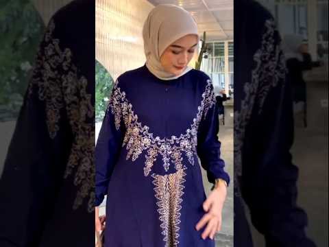 BISA COD Gamis Cantik Twill Ori Navy Order WA 089665538102 #gamistwill #tkw #dress #shorts #short