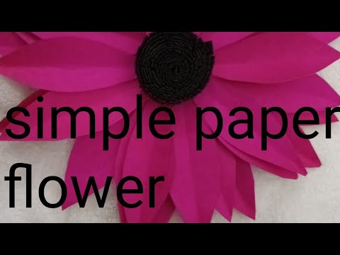 simple paper flower#flowermakingwithpaper #trending #viral