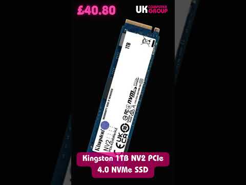 Kingston 1TB NV2 PCIe 4.0 NVMe SSD, read/write speeds of up to 3,500/2,800MB/s £40.80 w/code 👇🔥🔥