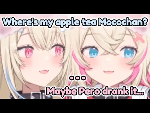 The Disappearance of Fuwawa's apple tea... [hololive / fuwamoco]