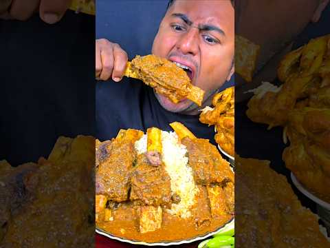 Spicy Beef Chaap Curry Eating #asmr #mukbang #shortvideo #reels #viralvideo #shorts #eating #food