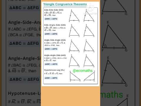 Congruent triangles #congruency #triangle #education #viral #trending