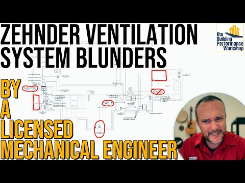 Bizarre Ventilation System Design: Zehnder ERV Layout by Licensed Mechanical Engineer