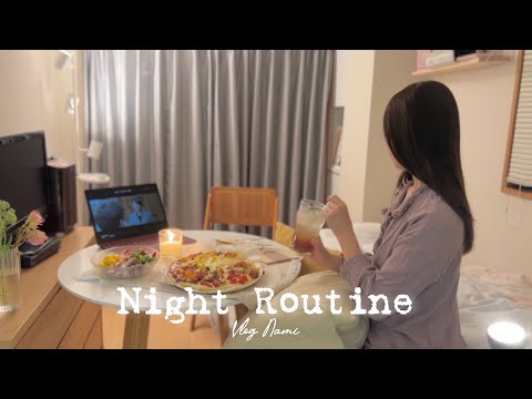 【Night Routine】Enjoy myself until sleeping at home |Home made Japanese recipe | Living alone VLOG