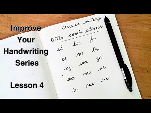 Lesson 4 : Cursive writing practice, difficult letter combination, small cursive letters, chhoti abc