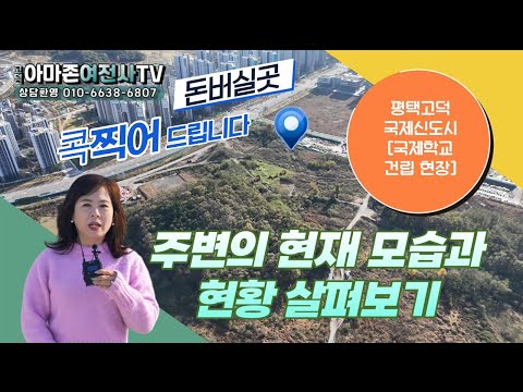 평택고덕국제신도시 국제학교 주변의 현재 모습과 현황 살펴보기/아마존여전사TV