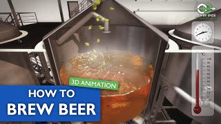 Beer Brewing Process - 3D Animation "The art of brewing"