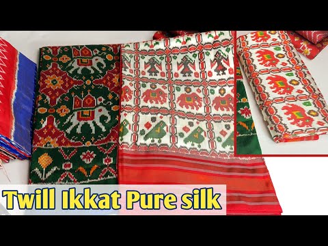 Original Double ikkat pochampally sarees |Twill ikkat in double ikkat | #sarees #ikkatsarees