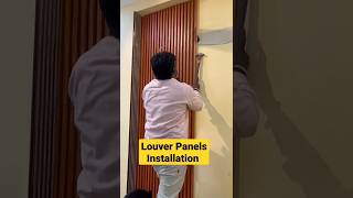 Louvers Panel Installation on Walls | How to Install Louver Panels | Best Wall panels for Office|