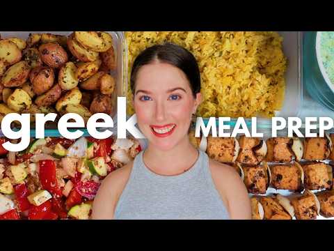 Greek Vegan Meal Prep! 7 Vegan Recipes, 1 Week of EPIC Greek Food | Free PDF