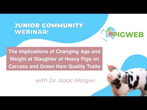 PIGWEB Junior Community Webinar series: Dr. Isaac Malgwi