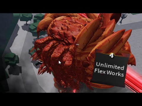 Unlimited Flex Works vs 100 CRABS || The Strongest Battlegrounds