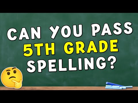 5th Grade Spelling Bee 🤔 English Spelling Quiz Challenge 📝