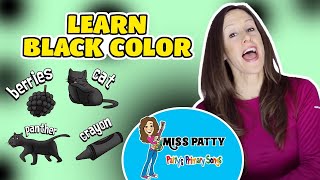 Learn Colors Song for Children | Black Color of the Day by Pattys Primary Songs | Sign Language