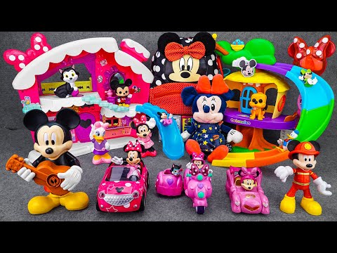 Satisfying with Unboxing Minnie Mouse Roller Coaster Pink Sweet Home Playset| Review Toys ASMR