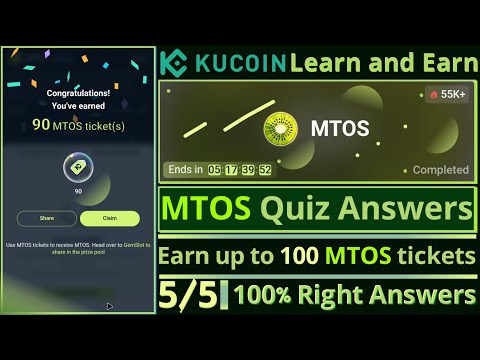 KuCoin MTOS Quiz Answers || Learn and Earn MTOS Tickets || MomoAI Quiz