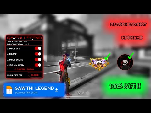 Free Fire Injector GAWTHI LEGEND | Injector HACK - 95% Headshot ✅ NPC Name 🔥 100% Antiban |