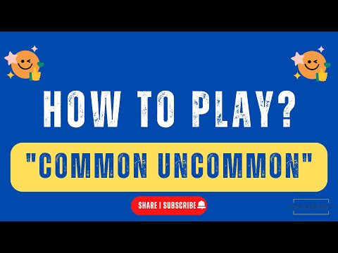 "COMMON UNCOMMON" - Conflict Resolution Activity | How to Play Series | Dr. Ashish Parnani