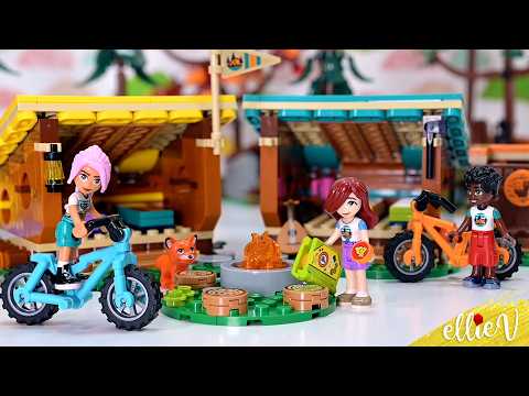 Who is crushing on who??? Lego Friends Adventure Camp 🌲 Cozy Cabins build & review