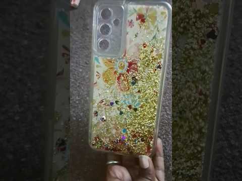 Golden color glitter phone back case...# shorts #selshara360 #viral