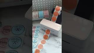 Printing bakery color labels with 241BT printer #phomemo #homemade #homebake #bake #bakery #asmr