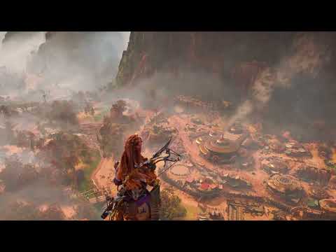 Horizon Forbidden West - Chainscrape Overlook Ambiance (live wallpaper, wind, white noise)