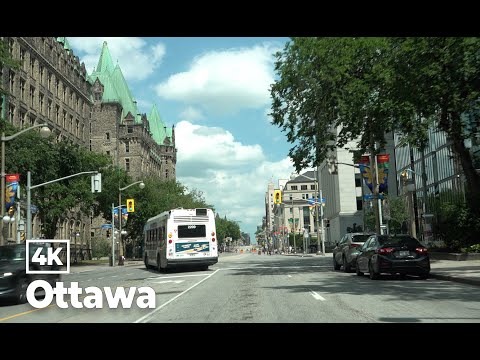 Driving in Ottawa, Canada 4K(2022 Summer)