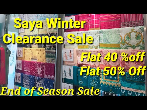 Saya Winter Clearance Sale 2023 - End of Season Sale - Flat 50% off