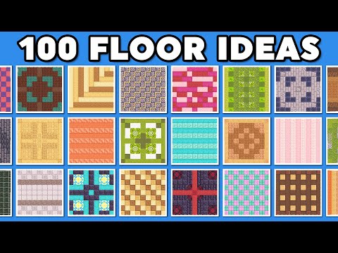 100 Minecraft Floor Designs (Tutorial)