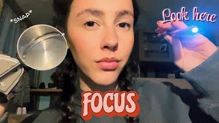 ASMR- Super fast focus games/follow instructions: Can you keep up?💨 (ASMR Rebecca/Berlin inspo💘)