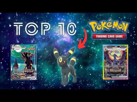 The 10 Most EXPENSIVE Umbreon Pokemon Cards 🌙 🌖 #top10 #pokemon #umbreon