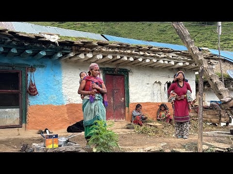 Simple The Best Traditional Nepali Mountain Village |  Most peaceful And Relaxing mountain village