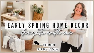 EARLY SPRING DECORATE WITH ME! Style My Home With Me for Spring 2024 | Spring Decorating Ideas