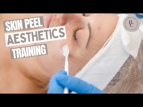 Skin peel beauty treatment training at the Ray Cochrane Beauty School, London