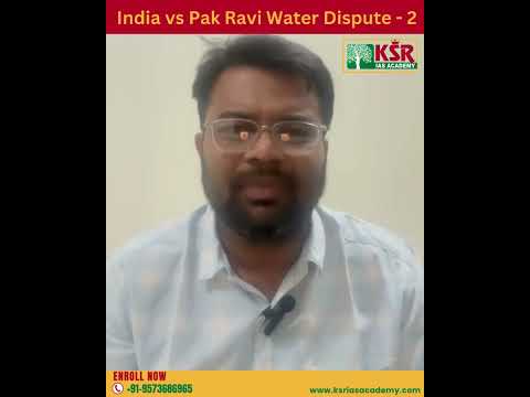 India vs Pak Ravi Water Dispute   2