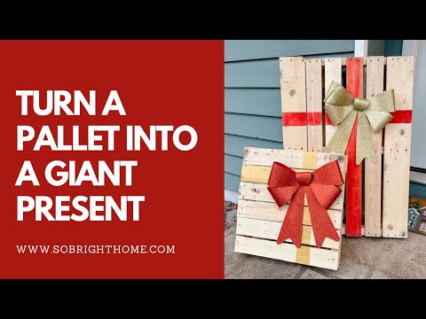 How to turn pallets into presents: DIY outdoor decor