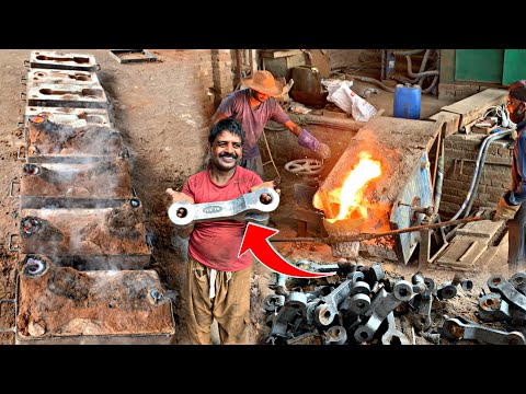 Amazing Iron Casting Process Using Sand Mold to Cane Sugar Conveyor Chain