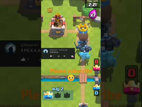 Can 3 P.E.K.K.A can 3 crown #clashroyale #supercell #viral #shorts