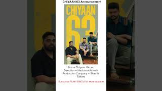 #Chiyaan63 Announcement #ChiyaanVikram #Vikram #MadoneAshwin #ShanthiTalkies #ChiyaanVikramNext#2025