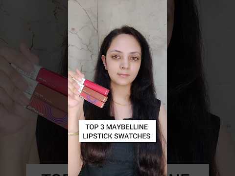 Maybelline Lipstick Swatches #maybelline #lipstick #swatches #makeup #ytshorts #shorts #viral #trend