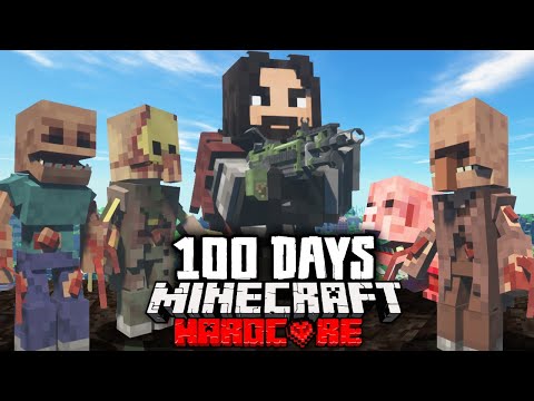 I Spent 100 Days in a PARASITE Apocalypse in Hardcore Minecraft